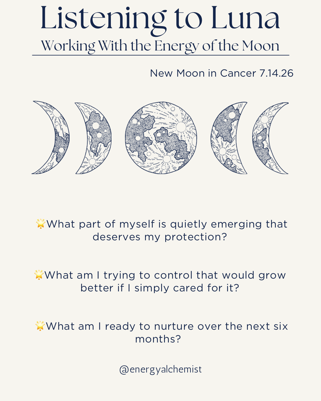 Listening to Luna: Working With the Energy of the Cancer New Moon